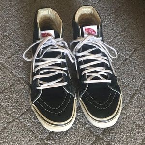 Vans Sk8-Hi black and white high tops